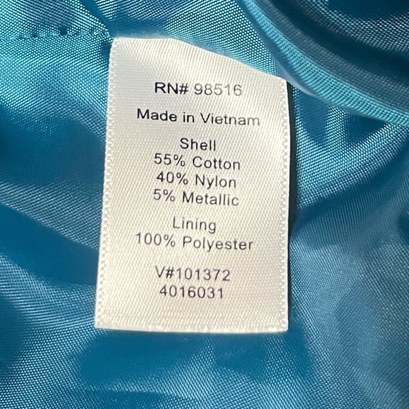 Coldwater Creek Turquoise Quilted Puffer Vest Size Large (14) - Picture 14 of 15